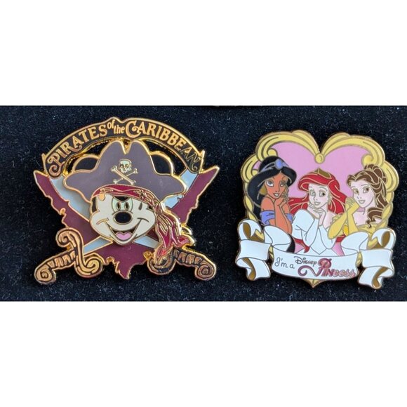 Disney Pirates of the Caribbean I'm A Disney PINcess Collectible Pins Mickey Bac - Picture 1 of 16